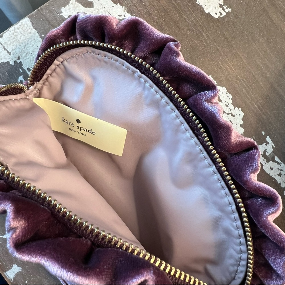 Kate Spade Mini Marcy Velvet Deep Plum Women's Bag - Picture 6 of 6